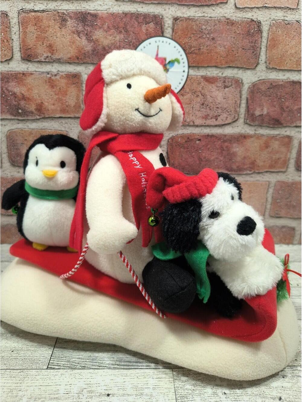 2006 Hallmark Jingle Pals Sleigh Ride Snow What Fun Animated Musical Plush WORKS